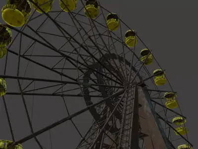 Pripyat amusement park Wheel after 3D model