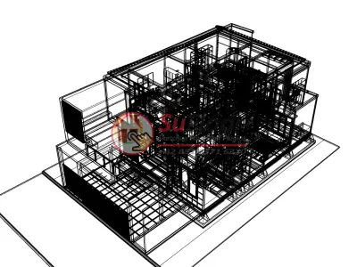 House 10x20m code 460- Sketchup 3D model 3D model 3D model
