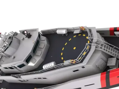 DAMEN Stan Patrol vessel 4207 3D model