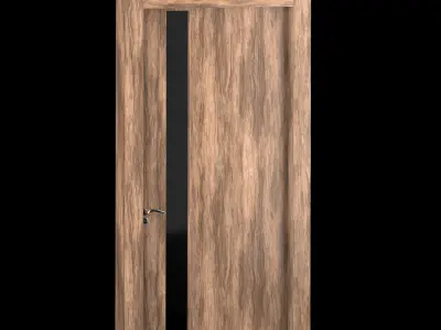 Interior-exterior Wooden Door 3D model purchase