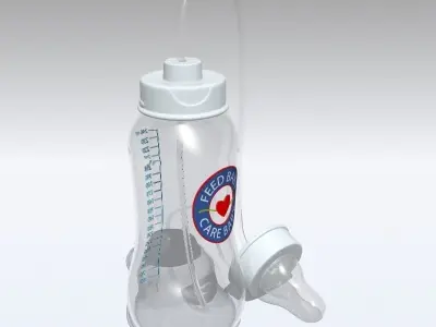 Baby Bottle Hand-Free 3D model