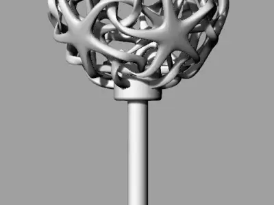 Double star lamp Free 3D print model