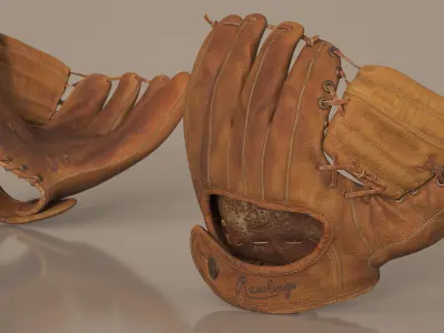  Rawlings Baseball Glove Leather Used 