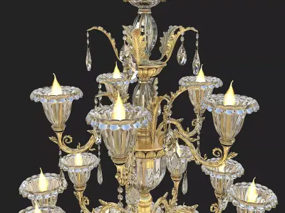 Classic Chandelier 2 3D model