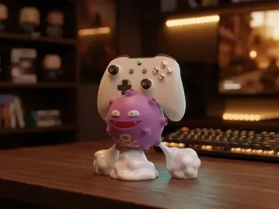 Koffing Controller Stand 3D print model