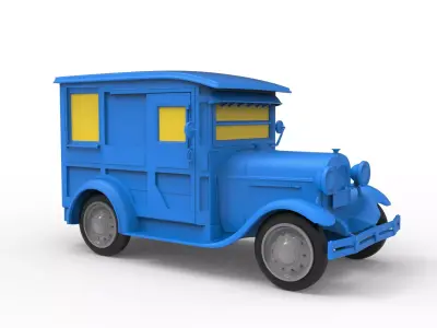 Ford Model A Truck 1931 Classic Car 3D print model