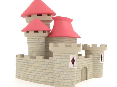 Exquisite 3D Castle Model 3D model