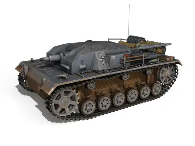 StuG III - Ausf B - StuG Abt 191 3D model