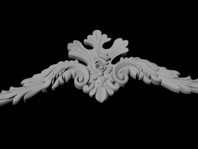 dekor ornate ornament 3D model 9