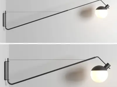 Grupa Baluna collection Black  Light wall light 3D model