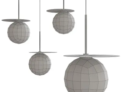 Chandleir 10 pieces 3d model Low-poly 3D model get