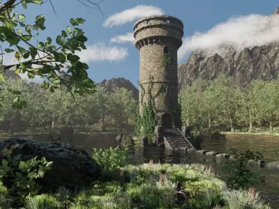 Tower Scene 3D model