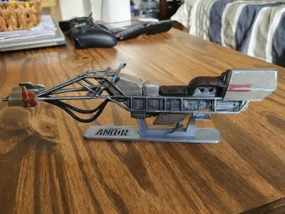 Star Wars Andor speeder bike 3D printing file 3D print model