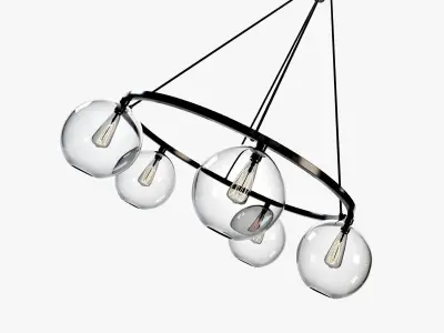 Sola 36 Modern Chandelier 3D model