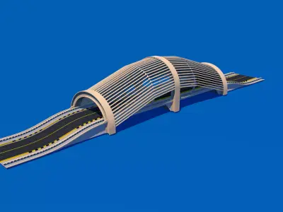 Roadway Bridge 3D model