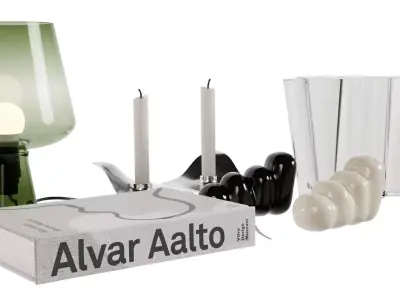 Living Decoration Set Alvar Aalto 00 Free 3D model