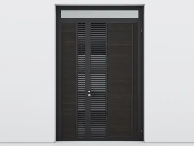 Aluminium door 76 3D model
