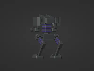 Sentinel Robot Low-poly 3D model
