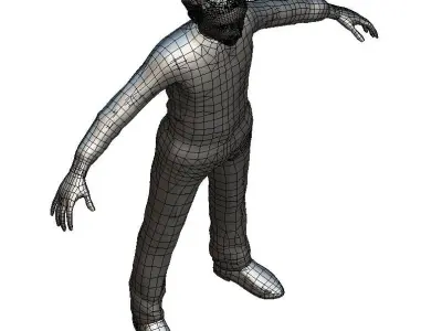 Cartoon Low Poly Style Avatar 006 3D Model Low-poly 3D model