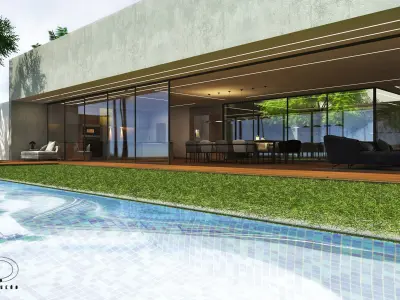 Beach house 3D model