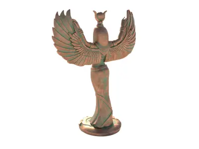 Egyptian goddess isis Low-poly 3D model