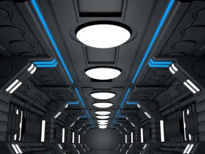 Sci Fi Corridor 3D model