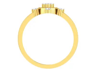 Women Ring  Render 3dm STL OBJ FBX Details 3D print model 90