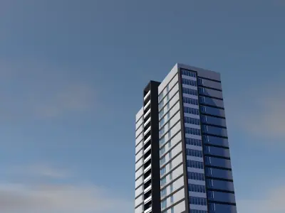 Multi stored building 3D model purchase