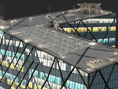  CCTV TV Tower with Night Illumination 