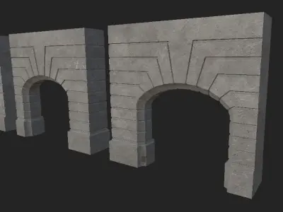 NYC Arch Low-poly 3D model