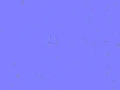 Digital LED Face Hacker - Cyberpunk Kid Character Low-poly 3D model