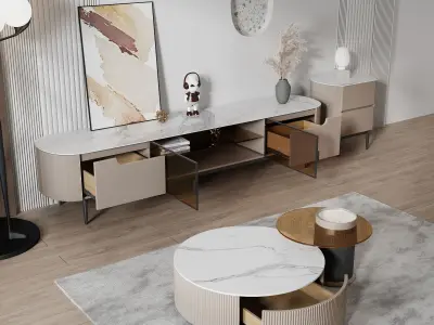 Interior Living Room Scene  3D model