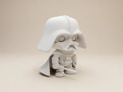 Chibi Darth Vader Figurine Funko Pop Style 3D print model
