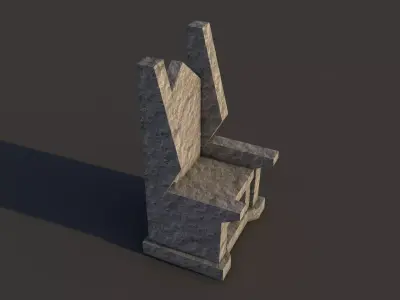 Stone Throne 3D model