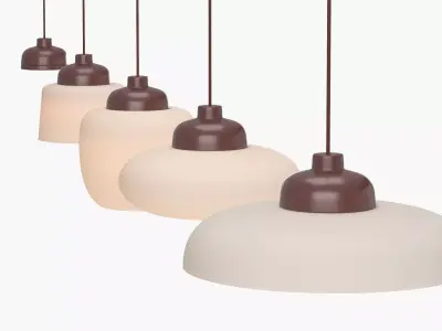 Devorm Round Pendant Lamps 3D model