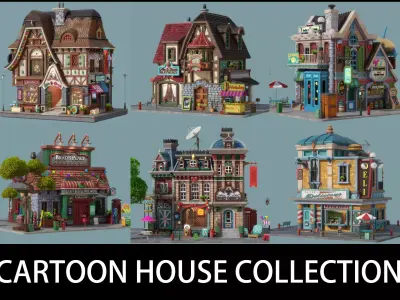 Cartoon House Pack 04