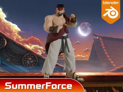 Ryu - Street Fighter 3D model