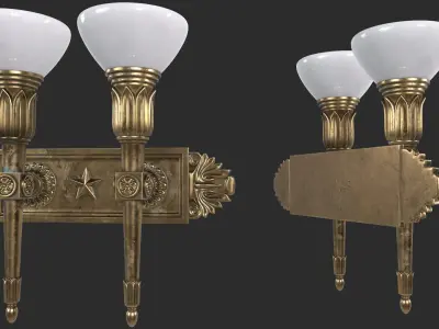 Wall Street Light 3D model