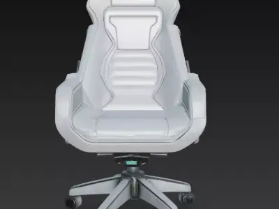 Futuristic Sci-fi Chair Low-poly 3D model
