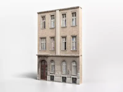 Old Building Realistic City Asset Low-poly 3D model