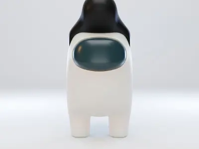 Among Us Pompadour Character  3D model