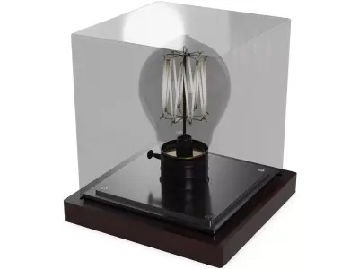 Light bulbs Vintage Edison Light Bulb Low-poly 3D model