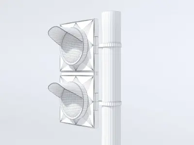 Polish Traffic Lights 3D models PL Low-poly 3D model