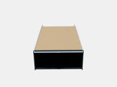 HAUGA Wardrobe with sliding doors Low-poly 3D model