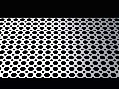Perforated panel with 48 percent opening 25O146 3D model