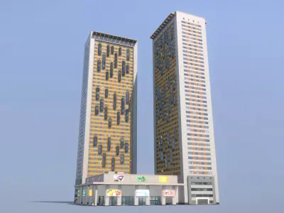 MSK Building 26 Low-poly 3D model