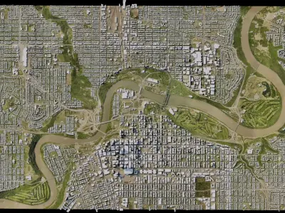 Edmonton - Canada 3D model