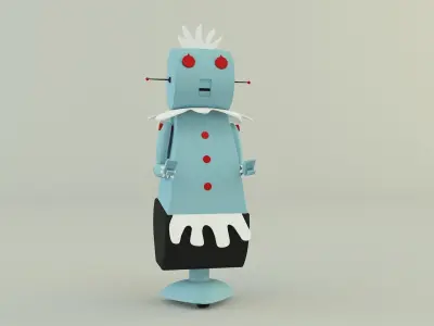 maid robot rose 3D model