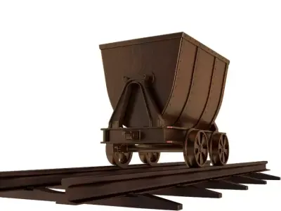 Mine Cart 3D model
