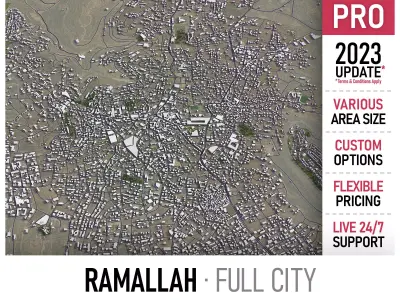 Ramallah Low-poly 3D model